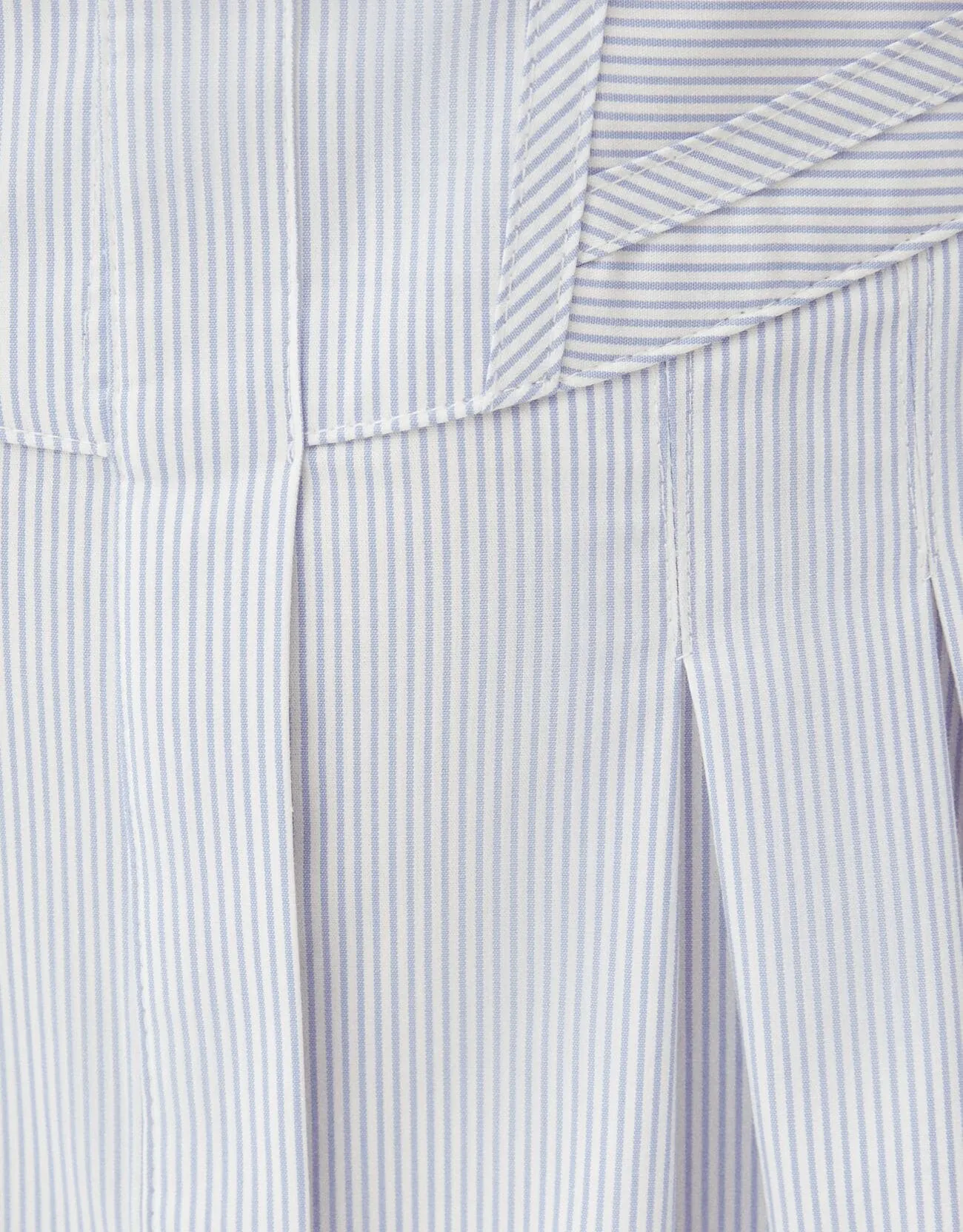 Minihemdkleid aus Popelin mit Corsage-Detail